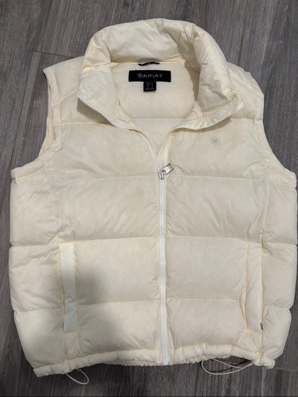 Ariat Ivory Quilted Puffer Vest